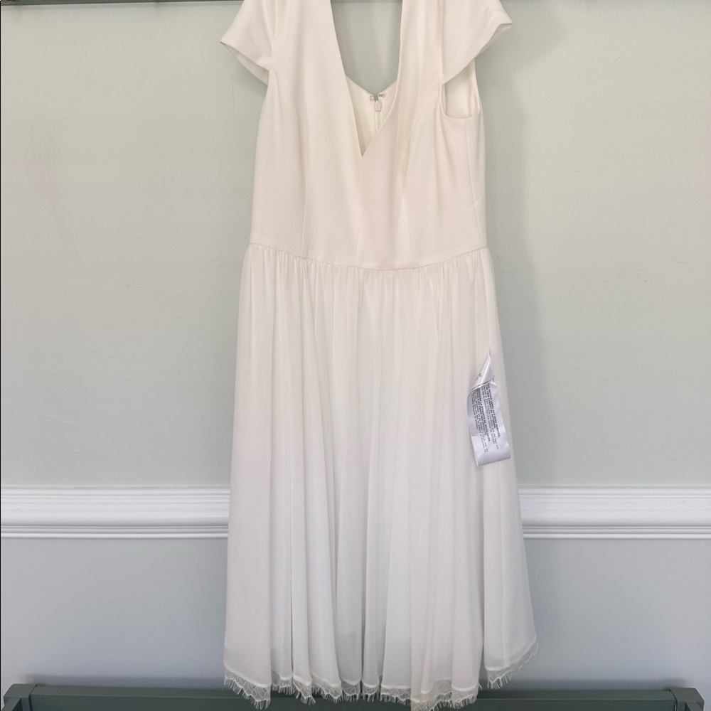 Dress The Population White Chiffon Dress - Picture 2 of 5